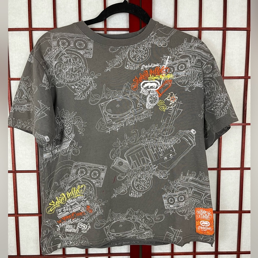 Vintage Y2K Ecko Unltd Graffiti Print Graphic T-Shirt